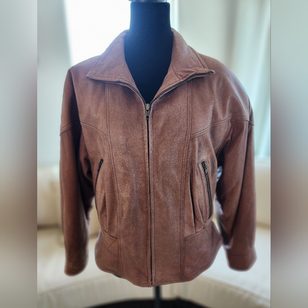 Wilsons Leather Adventure Bound Brown Leather Jacket Women's M